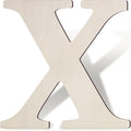 Wooden Letters 8 Inch Large Paintable Wood Letter X by Unknown