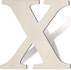 Wooden Letters 8 Inch Large Paintable Wood Letter X by Unknown