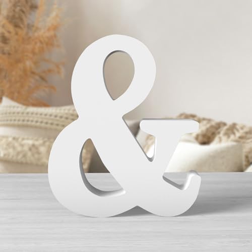 8 Inch White Wood Letters Unfinished Wood Letters by ZARUATU