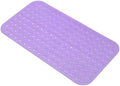 Anti-Slip Bathtub Shower Mat 28×15 Inch Clear Purple by ERASILKEN-X