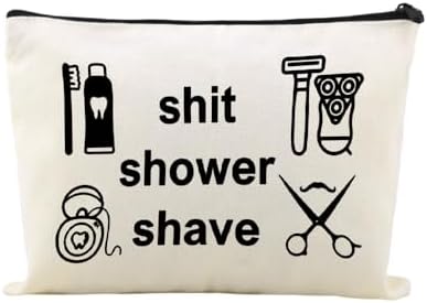 Funny Men Shaver Storage Bag for Dad Husband Father Day Gifts Zipper Makeup by Sudaporn