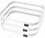YQBRAO Clear Hard Shell Zipper Cases, 3 Large Travel Organizers by Unknown