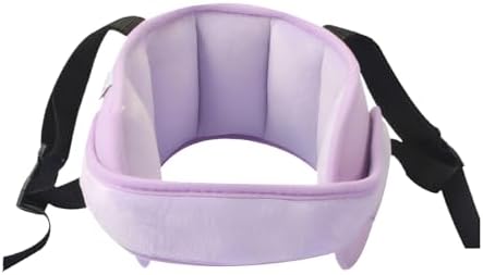 Car Seat Head Support Strap Adjustable Mesh Neck Relief Band Purple by KHGUZ
