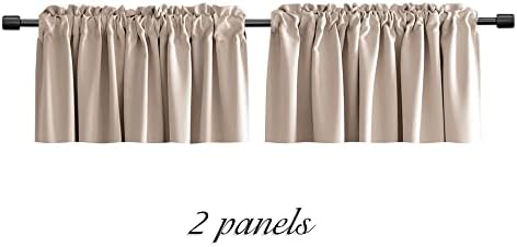 DONREN Warm Taupe Window Curtain Valances - Image 6
