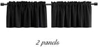 DONREN 18 Inches Long Blackout Curtain Valances - Image 7