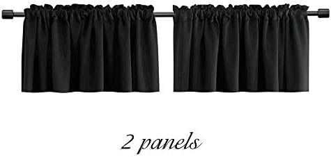 DONREN 18 Inches Long Blackout Curtain Valances - Image 7