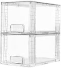 Vtopmart 2 Pack Large Stackable Storage Drawers by Vtopmart