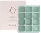 Baby Food Storage Silicone Cubes, Ocean Blue, 12 Cubes 1.5oz - Image 2