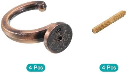 uxcell 4Pcs Curtain Holdback, Aluminum Alloy Wall Mounted Curtain Holders - Image 3