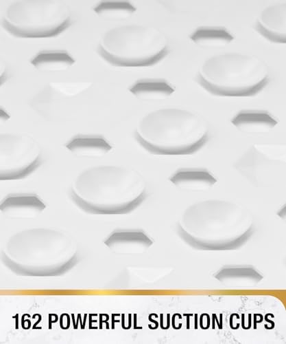 HITSLAM Shower Mat Anti Slip, Square Bath Mat - Image 3