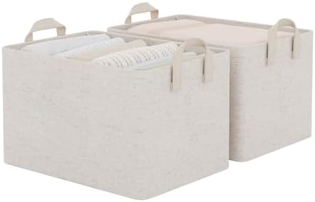 StorageWorks Linen Closet Organizers, Fabric Storage Bin by StorageWorks