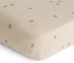 mushie Extra Soft Muslin Fitted Crib Sheet | 192 Thread Count | 28"x 52" - Image 2