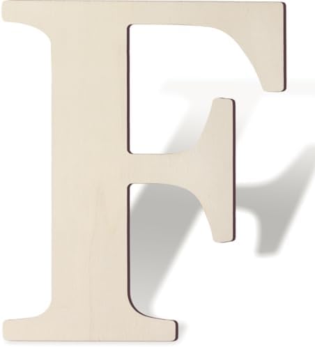 Wooden Letters 12 Inch Large Paintable Wood Letters F by Unknown