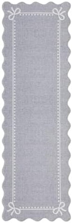 Garvee Scalloped Bow Runner Rug 2x6 Washable Kitchen Runner Rug Non-Slip - Image 5