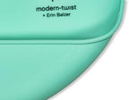 Modern Twist Bucket-Bib 100% Food-Grade Silicone, Waterproof and Reusable - Image 4