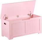 Wooden Storage Chest Box with Flip-top Lid & Safety Hinge, 39.4 Inch Living by Epetlover