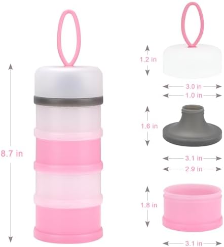Accmor 2 Pack Baby Formula Dispenser On The Go, Stackable Formula Dispenser - Image 7