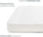 HALO Breathable Crib Mattress Cover – Quilted Mesh, Waterproof, Universal Fit - Image 2