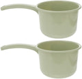 SOLUSTRE 2pcs Light Green Plastic Water Ladles Shower Bath Scoops Kitchen Water by SOLUSTRE