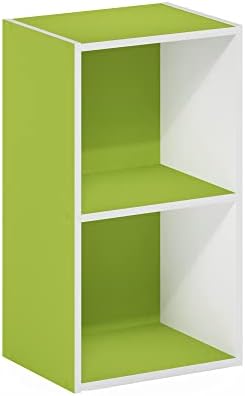 Furinno PASIR Book Shelf, 2-Tier Modern Bookshelf, Open Shelves Bookcase 9 x 12 - Image 6