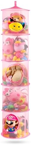 Hanging Stuffed Animal Storage Hammock Net 5 Tiers by coastalrose