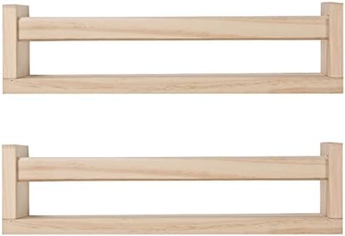 JORIKCHUO Nursery Book Shelves, Kitchen Spice Rack, or Rustic Wall Mounted by JORIKCHUO