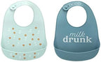 Pearhead Woodland Muslin Baby Bib Set, Soft Cotton Drool Bibs by Pearhead