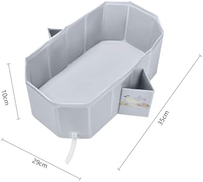Baby Bathtub for Newborn to Toddlers 1-6 Y, Foldable Infants Babies Bath Tub - Image 6