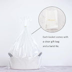 White Cotton Rope Gift Basket - Image 2