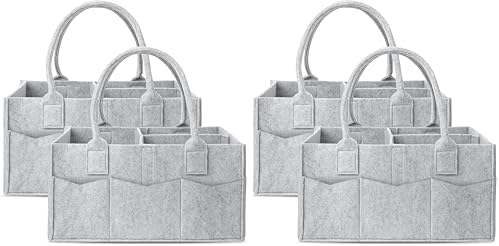 Cute Castle 4 Pack Diaper Caddy Organizer by Cute+Castle