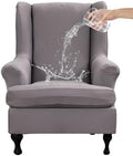 CRFATOP Wingback Chair Covers Wing Armchair Slipcovers by CRFATOP