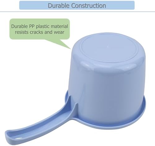 EIKS 3 Pack Plastic Water Ladle Home Kitchen Scoop - Image 6