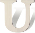 Wooden Letters 12 Inch Large Paintable Wood Letters U by Unknown
