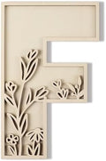 Layered 12 Inch Large Wooden Letters F by LonganCraft