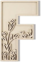 Layered 12 Inch Large Wooden Letters F by LonganCraft