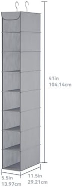 Whitmor Hanging Shoe Organizer, 8 Shelves-Hanging Closet Organizer, Hanging - Image 2