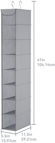 Whitmor Hanging Shoe Organizer, 8 Shelves-Hanging Closet Organizer, Hanging - Image 2