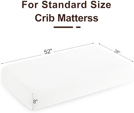 NTBAY Crib Muslin Fitted Sheets, 2 Pack, 28 x 52 - Image 6
