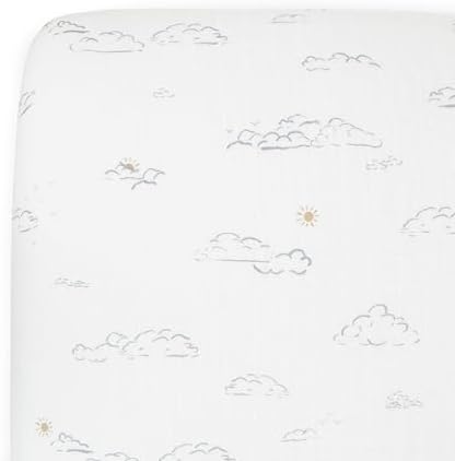 Little Unicorn Premium Crib Sheet | Breathable & Super-Soft Muslin Fabric by LittleUnicorn