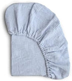 mushie Extra Soft Muslin Fitted MINI Crib Sheet | 24"x 38" by mushie