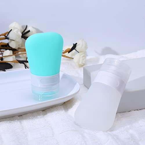 2 Pcs Silicone Travel Bottles, 1.3oz Leak Proof Refillable Squeeze Containers - Image 4