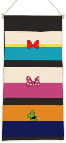3-Pocket Hanging Wall Organizer, Colorful Bow Design by AUII+JO+DESIGN