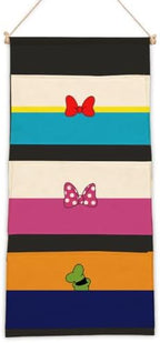 3-Pocket Hanging Wall Organizer, Colorful Bow Design by AUII+JO+DESIGN