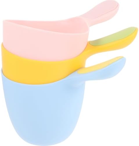 CHILDWEET 3 Pack Plastic Water Ladle Bath Dipper and Water Scoop Cups by CHILDWEET