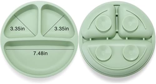PandaEar Silicone Baby Feeding Set, 6-12 Months, Bib Plate Bowl Cup Spoon - Image 4