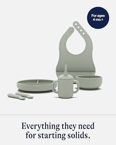 Lalo First Bites Full Kit, 6-Piece Non-Toxic Silicone Baby Feeding Set - Image 3