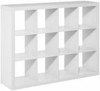 Furinno Cubicle Book Shelf, 12-Cube 2-Inch Super Thick Frame Bookshelf - Image 7