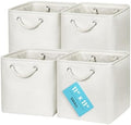 OrganiHaus 11x11 Cube Storage Bins, Rope Handles by OrganiHaus
