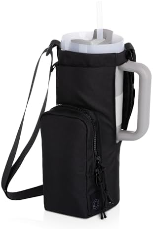PICNIC TIME Eclipse 40 oz Tumber Tote, Drink Carrier Crossbody Bag, Water - Image 5