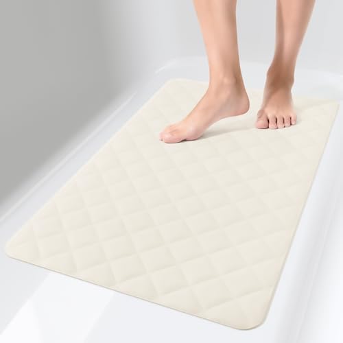 Yolife Bathtub Shower Mat Non Slip, Natural Rubber Bath Tub Floor Liner Mats by yolife